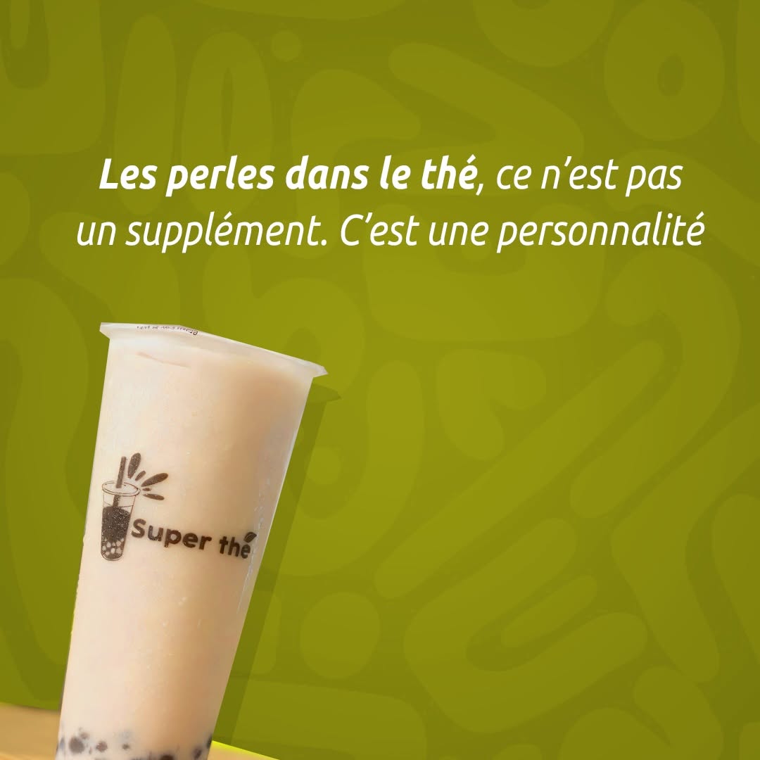 Les perles dans le thé